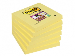 karteczki samoprzylepne 3M Post-it 654-6SSCY-EU 76x76 mm, Super Sticky 90 kartek, te