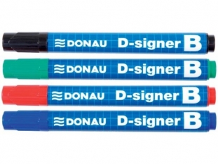 marker do tablic suchocieralnych whiteboard Donau D-Signer B okrga kocwka, gr.linii 2-4 mm