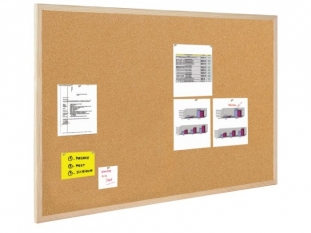 tablica korkowa 40x50 cm, rama drewniana Bi-Office 