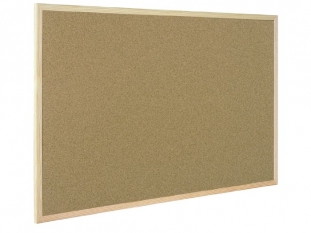 tablica korkowa 40x30 cm, rama drewniana Bi-Office 