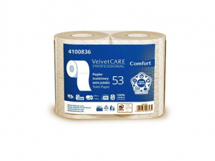 papier toaletowy Velvet Comfort, biay, celulozowy 2-warstwowy, 486 listkw 4szt./opak