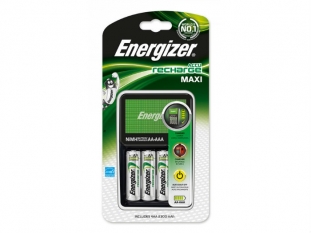 adowarka do baterii - akumulatorw Energizer Maxi, 4 Sloty + 4 akumulatory Power Plus AA