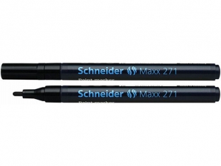 marker olejowy Schneider Maxx 271, okrga kocwka, gr.linii 1-2 mm