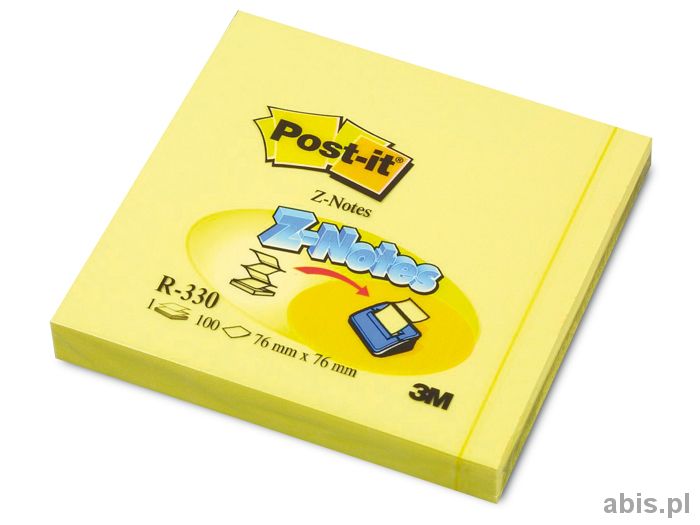karteczki samoprzylepne 3M Postit R330 76x76 mm, ZNotes, ZigZag