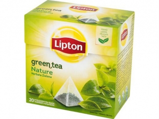 herbata zielona Lipton Green Tea Nature, stokowa, piramidki, 20 torebek