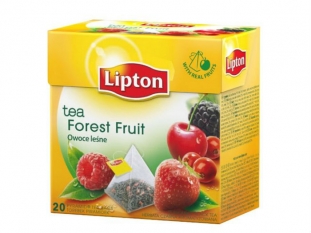 herbata czarna Lipton Forest Fruit, z aromatem owoce leśne, 20 torebek