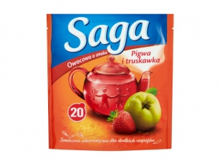 herbata owocowa Saga Pigwa i truskawka, 20 torebek