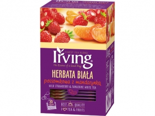 herbata biaa Irving smak: poziomka z mandarynk, kopertowana, 20 kopert