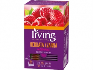 herbata czarna Irving smak: malina, kopertowana, 20 kopert
