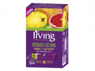 herbata zielona Irving smak: pigwa z cytrusami, kopertowana, 20 kopert