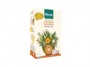herbata zioowa Dilmah Green Rooibos, Coconut&Mango 20 torebek