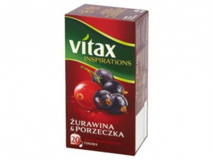 herbata owocowa Vitax Inspirations urawina porzeczka, 20 torebek