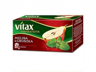 herbata owocowa Vitax Inspirations melisa gruszka, 20 torebek