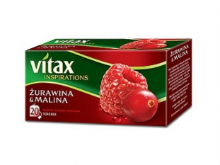 herbata owocowa Vitax Inspirations urawina malina, 20 torebek