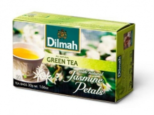 herbata zielona Dilmah Green Tea Jasmine Petals, 20 torebek z zawieszk