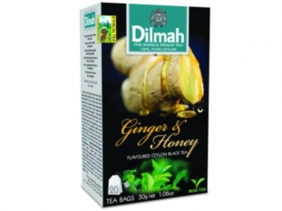 herbata czarna Dilmah Ginger and Honey ( imbir z miodem), 20 torebek