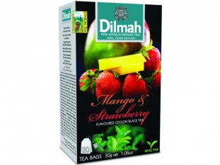 herbata czarna Dilmah Mango and Strawberry ( mango i truskawka), 20 torebek