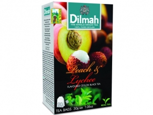 herbata czarna Dilmah Peach and Lychee ( brzoskwinia i liczi), 20 torebek