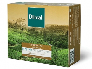 herbata czarna Dilmah Ceylon Gold, kopertowana, 100 kopert