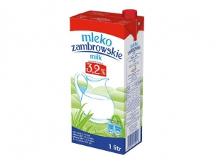 mleko 3,2% 1 L Zambrowskie 12 szt./zgrz.