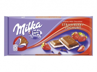 czekolada mleczna Milka Strawberry jogurtowa 100 g