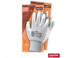 rękawice ochronne REIS RNYPO, powlekane, białe, 12 par/op.Towar dostępny do wyczerpania zapasów u producenta
