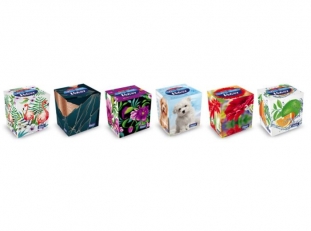 chusteczki higieniczne Velvet Cube Style, 3-warstwowe, 56 listków