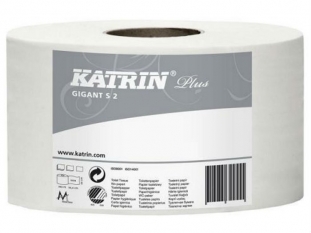 papier toaletowy Katrin 12100 śr.190 mm biały 2 - warstwowy, 100% celulozy