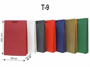 torebka papierowa, ozdobna T-9  350 x 400 x 100 mm, 120g