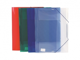 teczka z gumk A4 plastikowa Biurfol PP transparentna szeroka TG - 12
