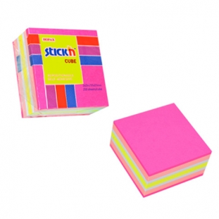 karteczki samoprzylepne Stick'n 51x51 mm, różowa, 250 kartek