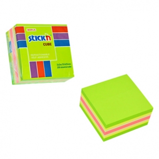 karteczki samoprzylepne Stick'n 51x51 mm, zielona, 250 kartek