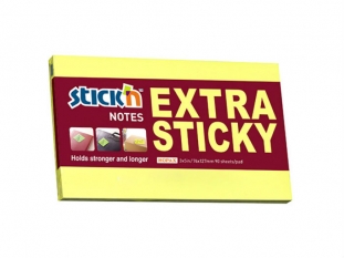 karteczki samoprzylepne Stick'n 76x127 mm, Extra Sticky, ty, 90 kartek