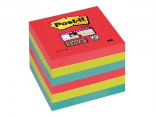 karteczki samoprzylepne 3M Post-it 654-6SS-JP 76x76 mm, Super Sticky 6x90 kartek, kolory sercowe