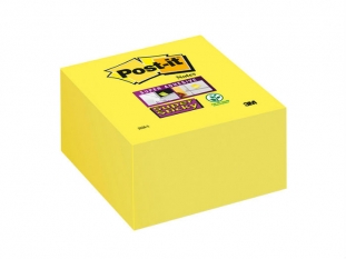 karteczki samoprzylepne 3M Post-it 2028-S 76x76 mm, Super Sticky, kostka, 350 kartek, ultra żółta