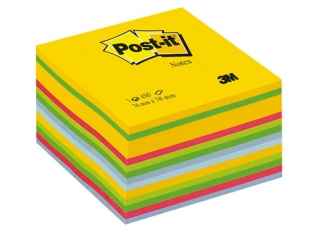 karteczki samoprzylepne 3M Post-it 2030-U 76x76 mm, kostka, 400 kartek, kolorowa