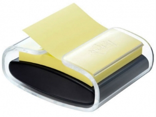 podajnik do kartek samoprzylepnych Zig-Zag ( ZZ ) 3M Post-it Pro PRO-B-1SSCY-R330, czarny, w zestawie 1 bloczek Super Sticky Z-Notes