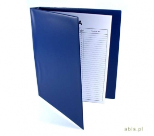 teczka akt osobowych PP Biurfol A4 z mechanizmem skoroszytowym ABCDE, niebieska