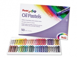 pastele, kredki olejowe / olejne Pentel 50 kolorw PHN-50