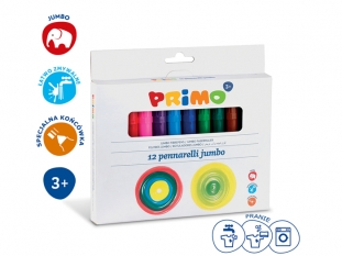 flamastry szkolne Primo CMP Morocolor Jumbo zmywalne 12 kolorw
