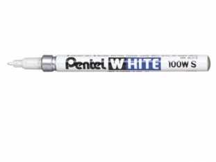 marker olejowy Pentel X100W-S, cienka okrga kocwka, biay
