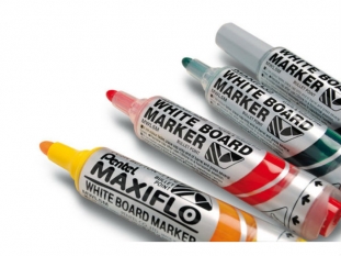 marker do tablic suchościeralnych whiteboard Pentel Maxiflo MWL5M, okrągła końcówka