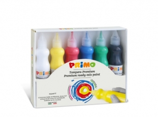 farby plakatowe 6 kolorw w plastikowej butelce Primo CMP Morocolor 6 x 75 ml