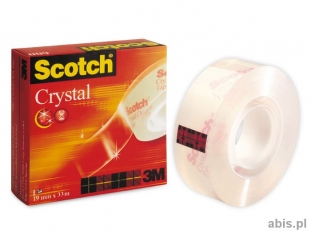 tama klejca biurowa transparentna 3M Scotch Crystal Clear 600 19 mm x33m