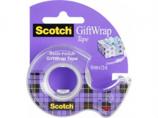 tama klejca biurowa transparentna z podajnikiem 3M Scotch Gift Wrap do pakowania prezentw