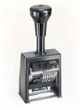 numerator automatyczny, samotuszujcy 6 - cyfrowy 4,5 mm Reiner B6K plastikowy, lekki