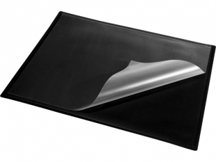 podkadka na biurko 652x512 mm Panta Plast z foli, czarna