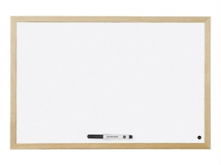 tablica magnetyczna suchocieralna, whiteboard Bi-office 40x60 cm, rama drewniana