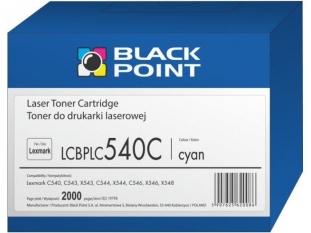 toner laserowy Black Point LCBPLC540x zamiennik do Lexmark C540H1xG, 2000 stron wydruku