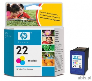 tusz, wkad atramentowy, gowica Hewlett Packard HP 22, C9352AE, kolorowa poj.5 ml